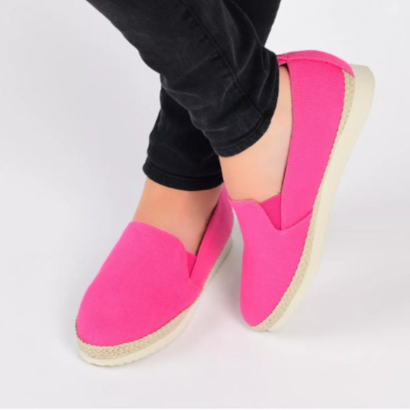 Journee Collection Shoes - Journee Collection Leela Round Espadrilles Pink 8M MSRP $59